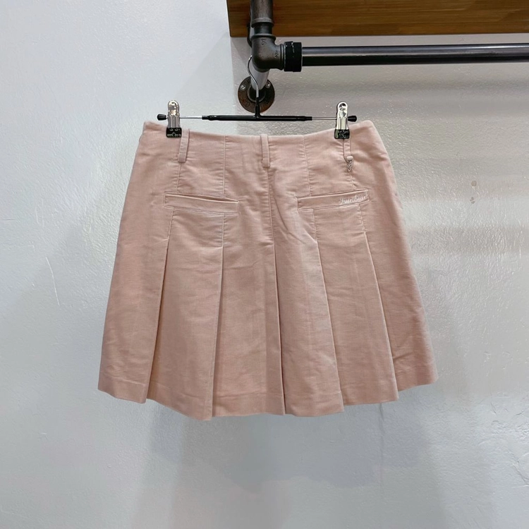 (70/m) 페어라이어 인디핑크 코듀로이 플리츠스커트 골프큐롯 이미지