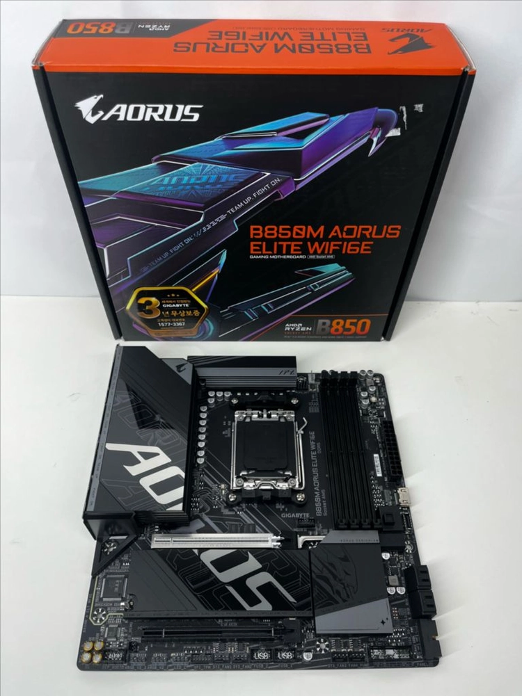 기가바이트 B850M AORUS ELITE 메인보드 이미지