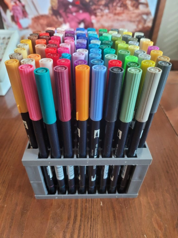 Tombow ABT dual brush pens 톰보우 듀얼 브러시 펜 이미지