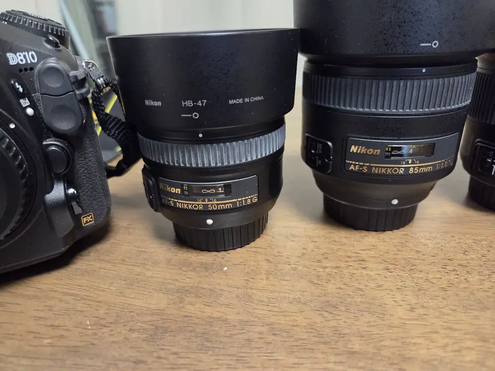 니콘 d810, d7100, 20mm 50mm 85mm 17-70mm 일괄 판매 이미지