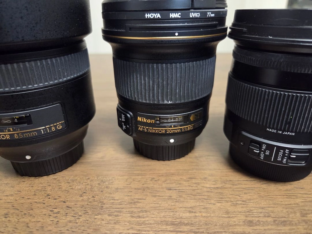 니콘 d810, d7100, 20mm 50mm 85mm 17-70mm 일괄 판매 이미지