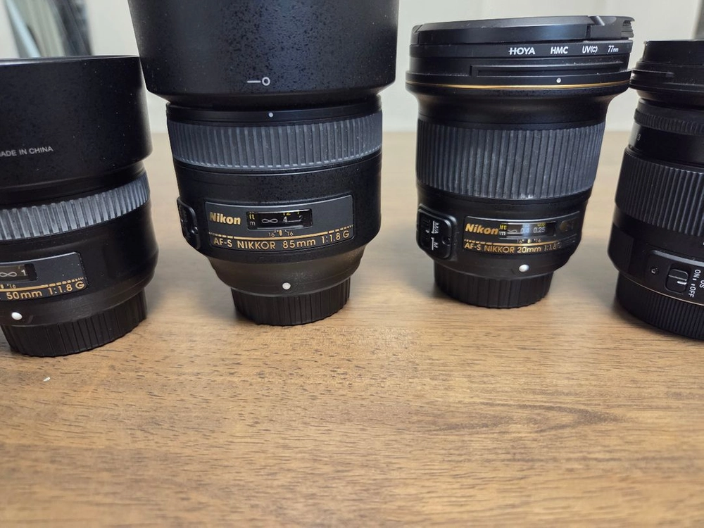 니콘 d810, d7100, 20mm 50mm 85mm 17-70mm 일괄 판매 이미지
