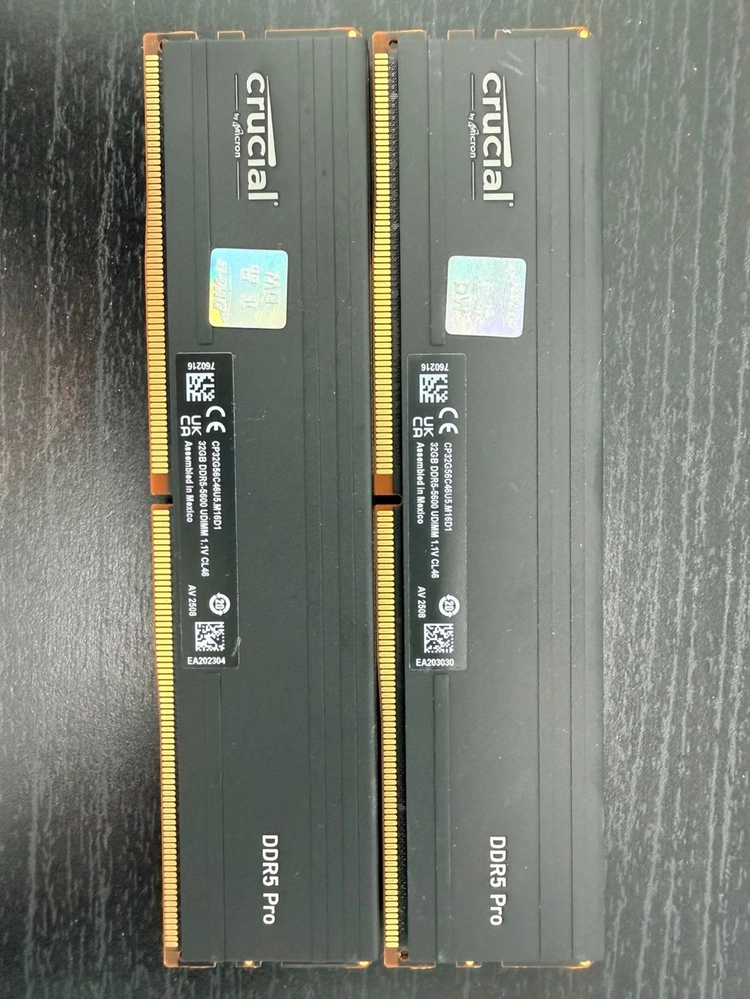 마이크론 Crucial DDR5-5600 CL46 PRO 패키지 대원씨티에스 (64GB(32Gx2)) 이미지