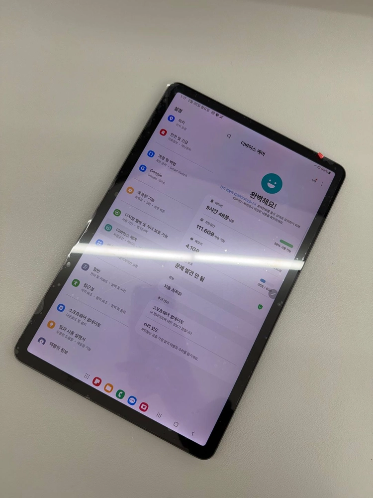 갤럭시 탭S85G (SM-X706) 128GB 그라파이트 실사진 376056 이미지