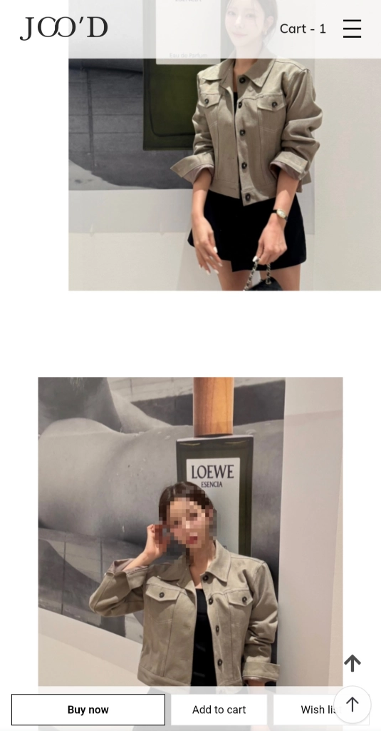 쥬드(Jood) 코튼자켓 베이지 색상 이미지