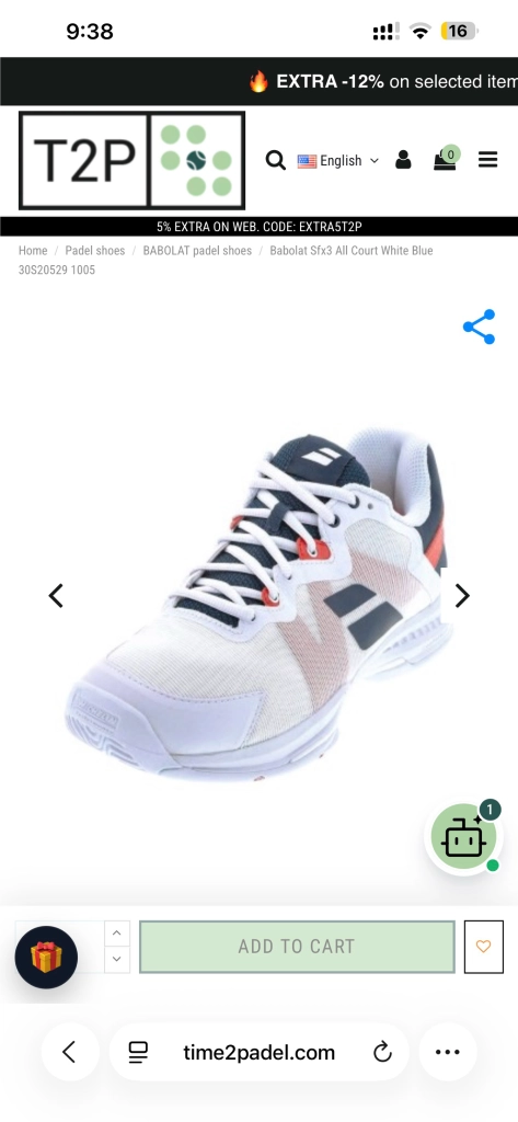 Babolat 테니스화-265사이즈 이미지