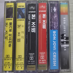 본 조비 6장 (개봉 카세트테이프) 이미지