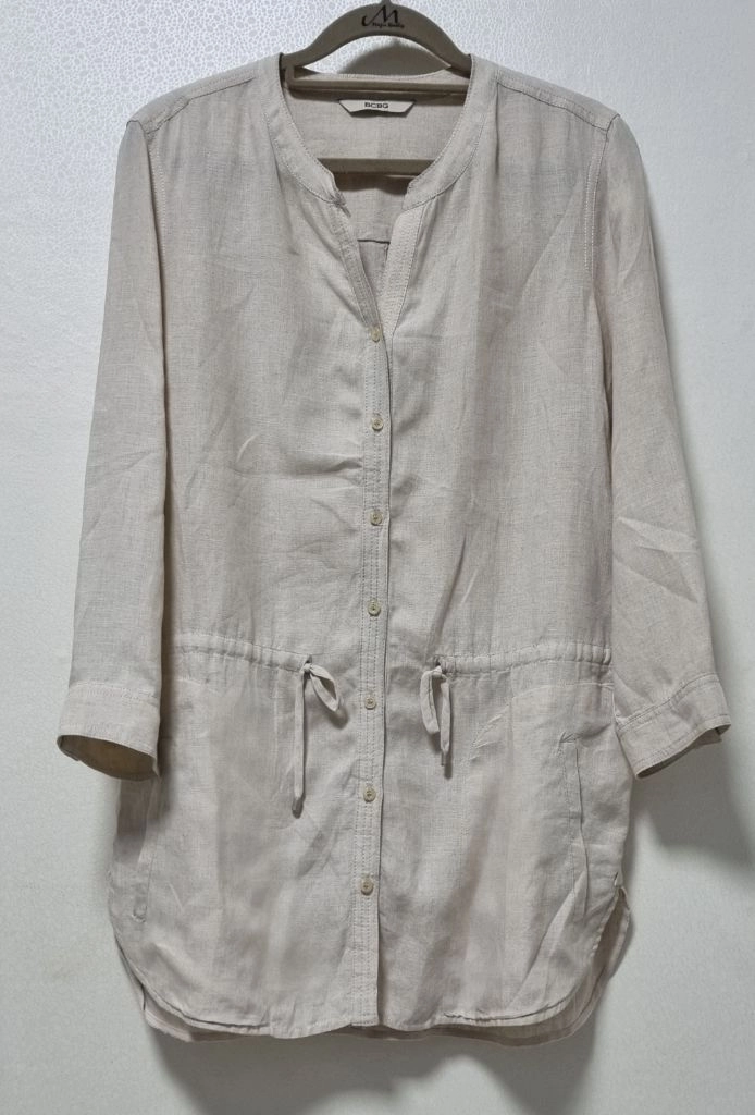 BCBG 린넨 마 블라우스 자켓 이미지