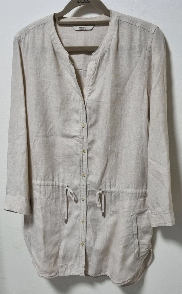 BCBG 린넨 마 블라우스 자켓 이미지