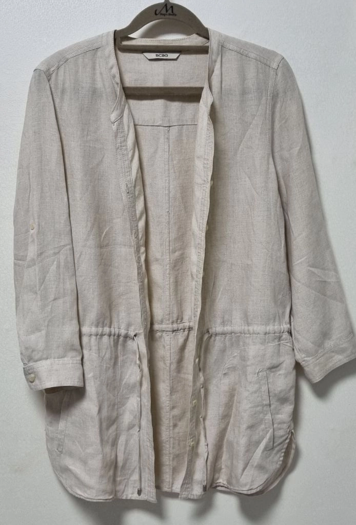BCBG 린넨 마 블라우스 자켓 이미지