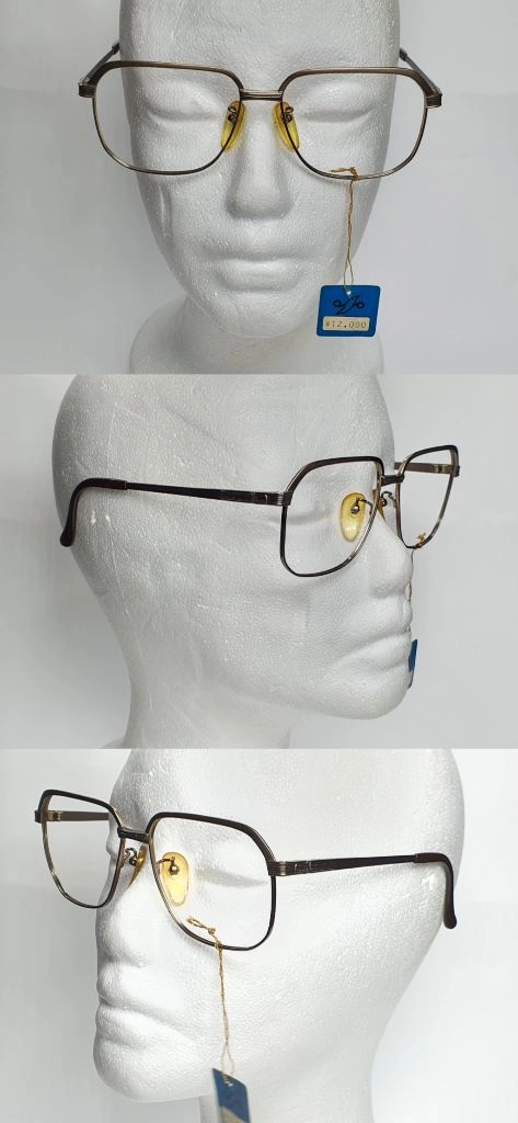 G.grant 2587 안경테 54mm 스퀘어 일본 빈티지 데드스톡 아메카지 레트로 클래식 앤틱 아이웨어 Y2K 이미지