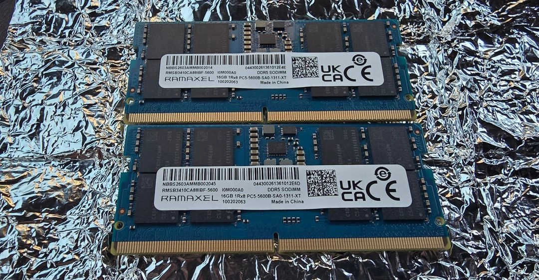 노트북 메모리 DDR5 5600 16G 2개 신품 팝니다 이미지