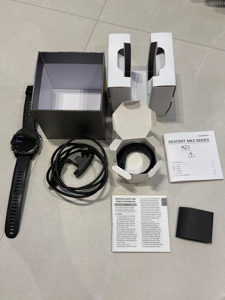 가민 디센트 mk3i 43mm 블랙 이미지