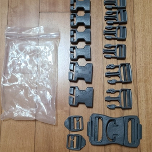 미군 오리지날 ACU 장비 배낭 교체용 리페어버클 세트 이미지