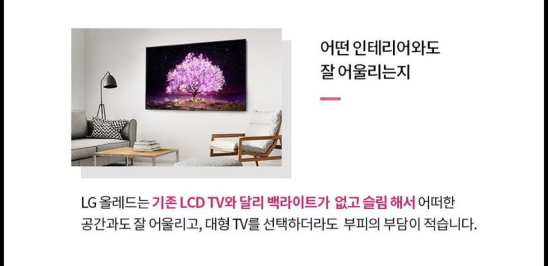 최신 LG 65인치 4K OLED 최상급 G5 TV 이미지