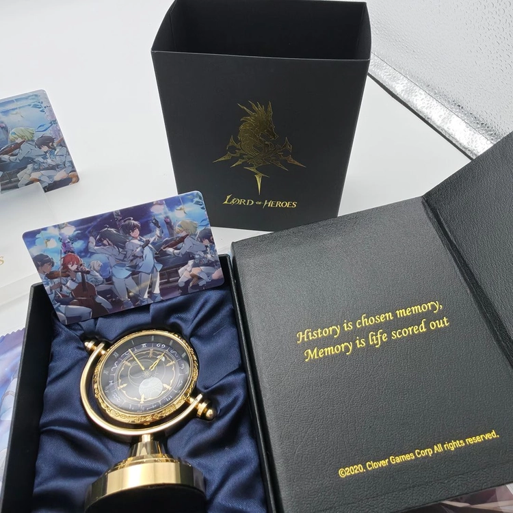 로오히 3주년 탁상시계 + 안경닦이 + 글리터아크릴메이션 굿즈 세트 이미지