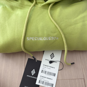 스페셜게스트 ADJUST HOODIE N 후드티 라임에이드 L 이미지