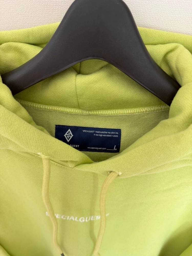 스페셜게스트 ADJUST HOODIE N 후드티 라임에이드 L 이미지