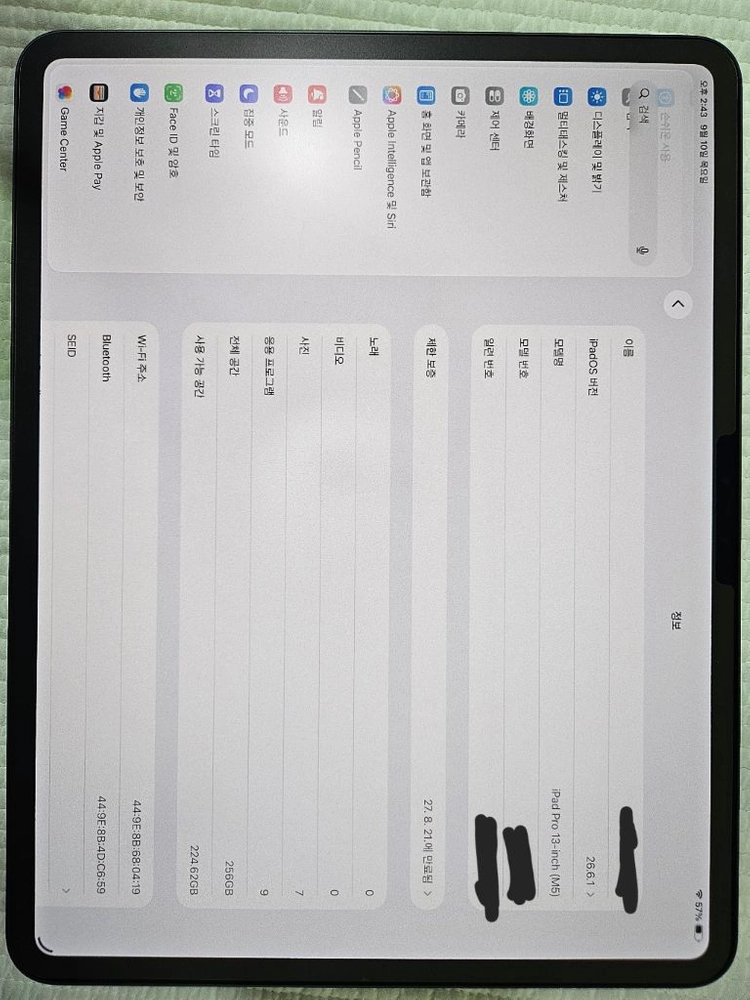아이패드 프로 m5 13 256gb wifi 이미지