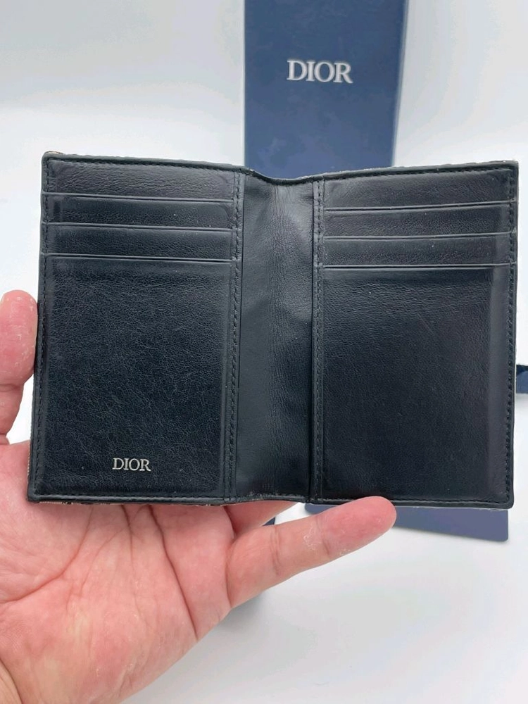 [ 정품 / 풀구성 ] 디올 오블리크 오거나이저 카드지갑 베이지 이미지