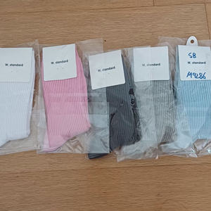 (미착용) 원더플레이스 원더골지 양말 5개 이미지