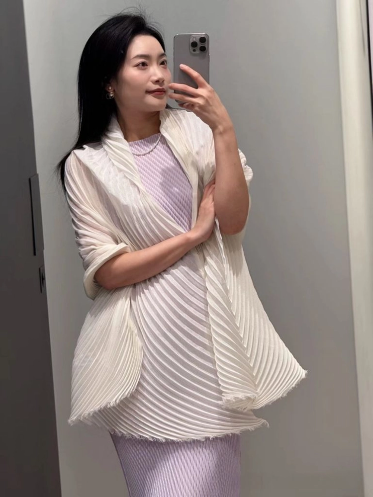 이세이미야케 롬버스 원피스&스카프,플리츠플리즈 이미지