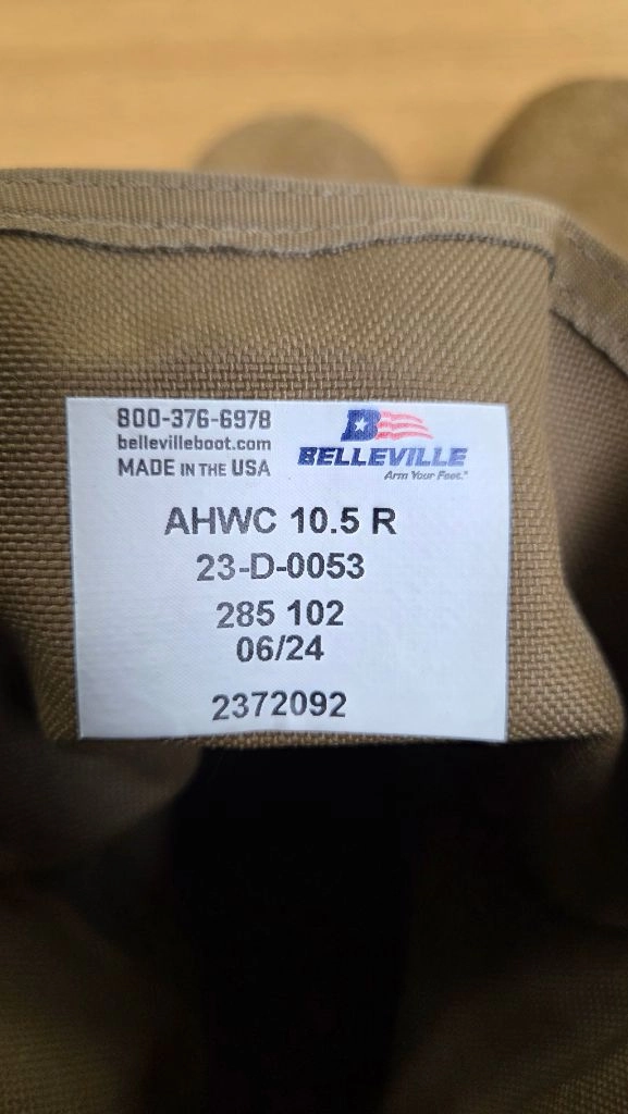 벨빌(BELLEVILLE) 사막화 전투화 285mm 이미지