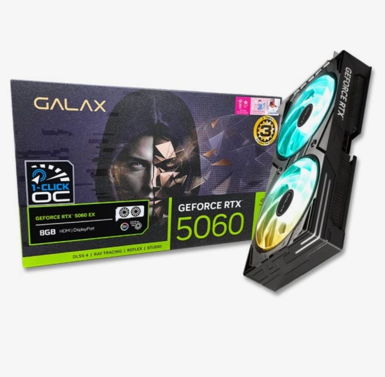 (미개봉) 갤럭시 RTX 5060 EX BLACK OC D7 8GB 이미지