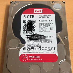 wd 레드 hdd 하드 디스크 6tb 이미지