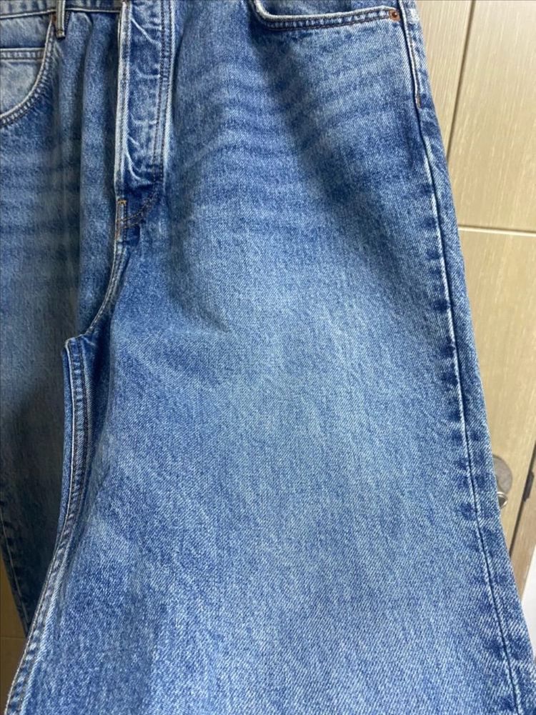 [ZARA] 자라 테이퍼드 버튼플라이 워싱데님 32사이즈 이미지