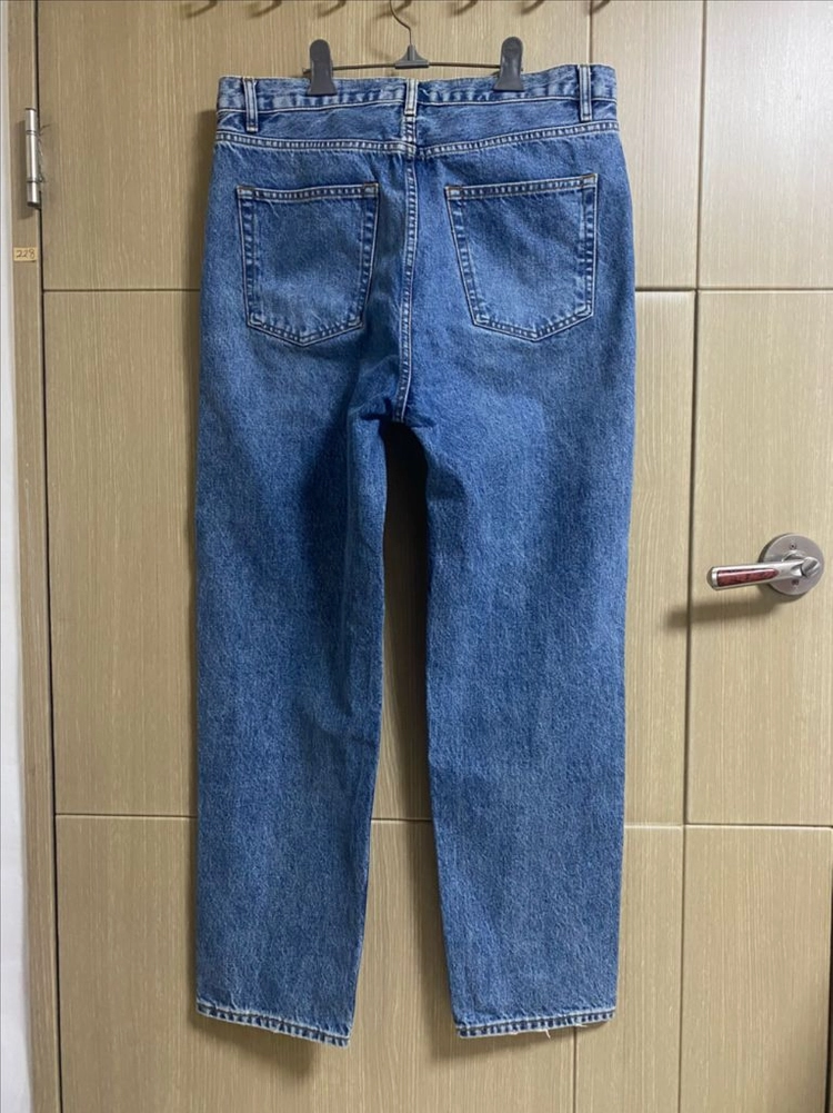 [ZARA] 자라 테이퍼드 버튼플라이 워싱데님 32사이즈 이미지