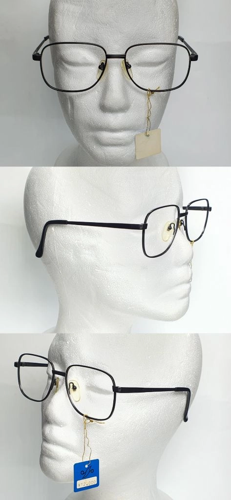 No.7072 안경테 50mm 스퀘어 웰링턴 일본 빈티지 데드스톡 아메카지 레트로 클래식 앤틱 복고 아이웨어 수입 이미지