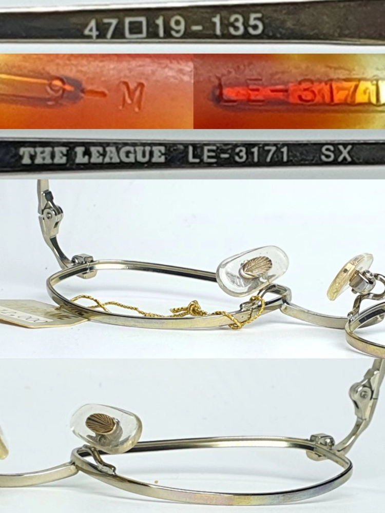세이코 THE LEAGUE LE-3171 안경테 47mm 일본 빈티지 데드스톡 오벌형 긱시크 아메카지 Y2K 이미지