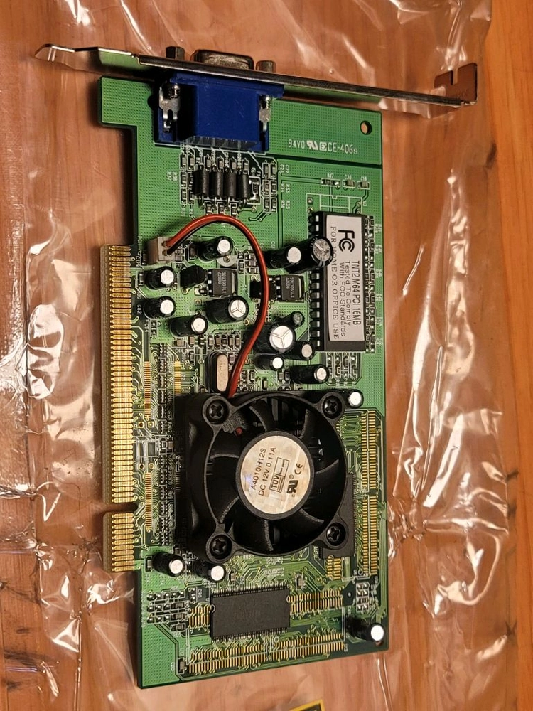 RIVA TNT2 M64 PCI VGA 그래픽카드 5장 펜티엄 CRT 이미지