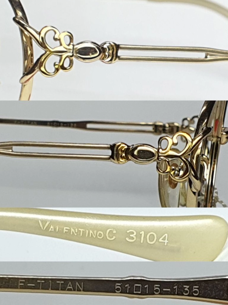 ValentinoC 3104 안경테 51mm 티타늄 오벌형 일본 빈티지 데드스톡 레트로 클래식 아메카지 Y2K 패션 이미지