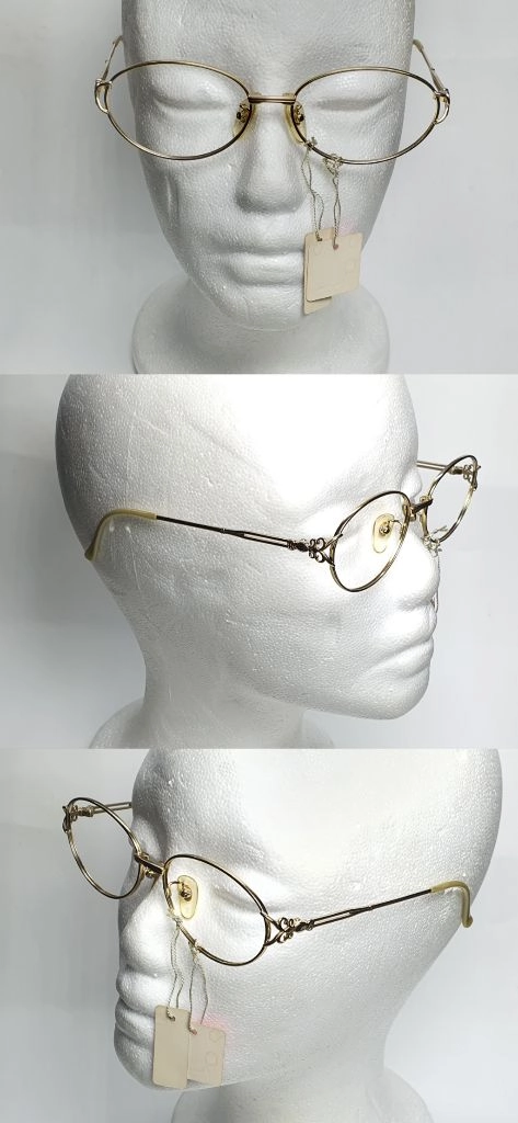 ValentinoC 3104 안경테 51mm 티타늄 오벌형 일본 빈티지 데드스톡 레트로 클래식 아메카지 Y2K 패션 이미지