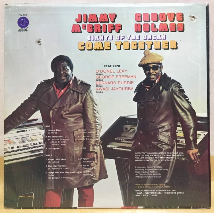 LP ; jimmy McGriff & groove holmes - giant of organ 지미 맥그리프 재즈 이미지