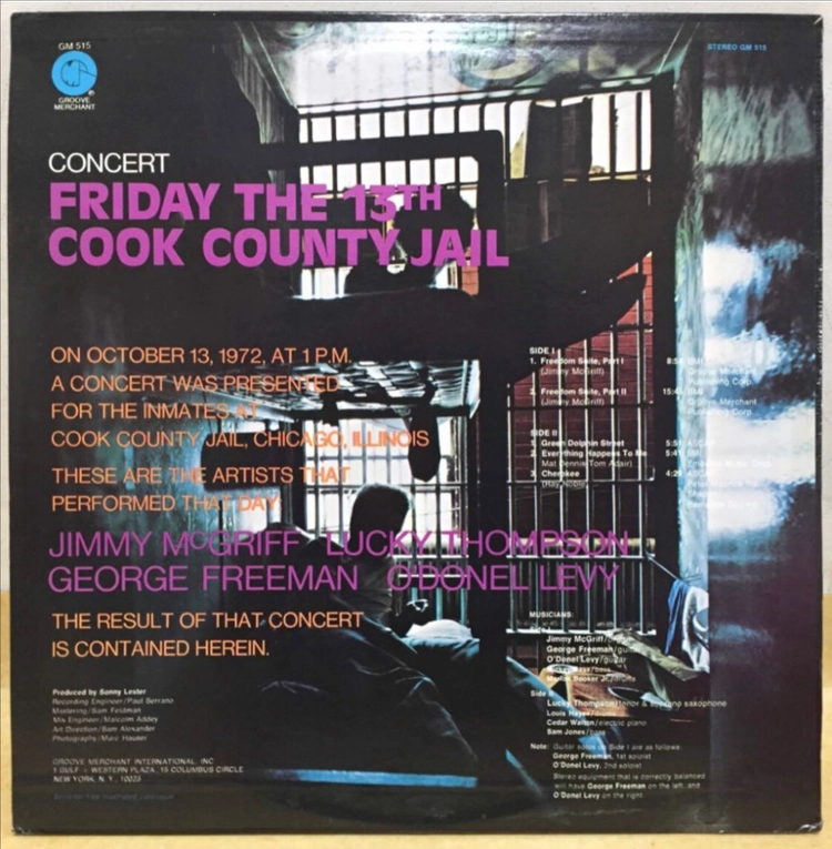 LP ; jimmy McGriff - friday the 13th cook county jail 지미 맥그리프 이미지