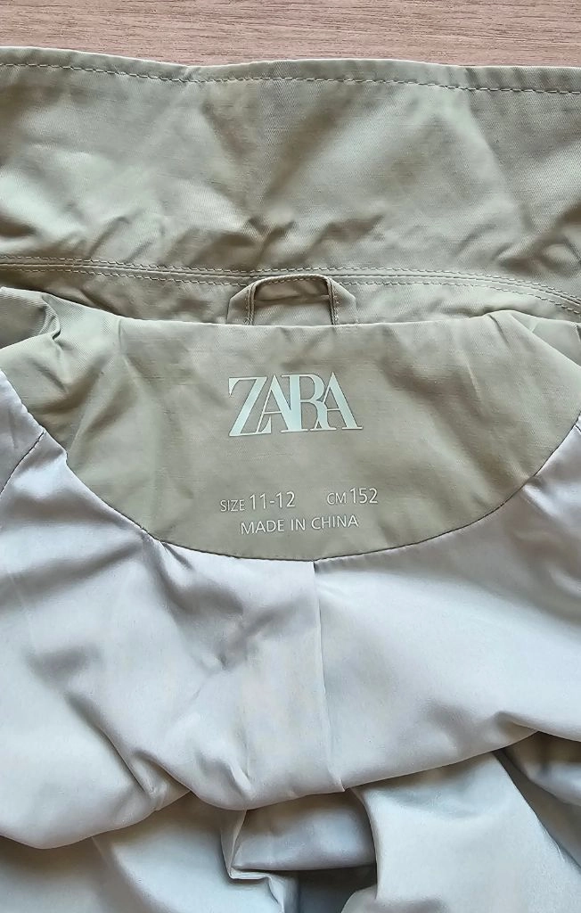 (새상품급) (아동용) (ZARA) 자라 트렌치 코트 이미지