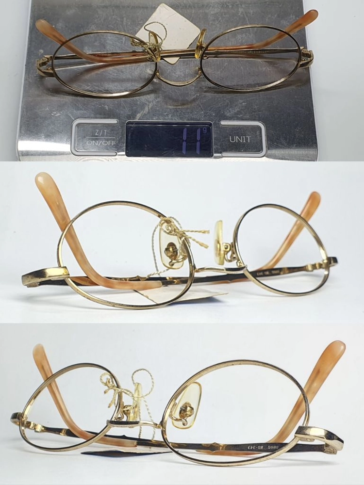 A.G.SPALDING&BROS BS-343 안경테 48mm 오벌형 긱시크 일본 빈티지 데드스톡 아메카지 레트로 이미지