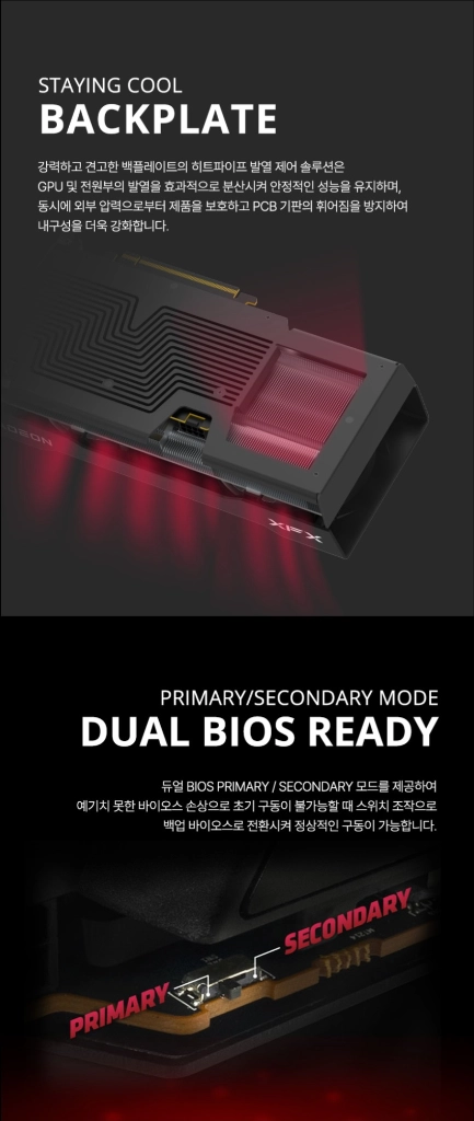 (미개봉) XFX 라데온 RX 9060 XT OC D6 16GB 이미지