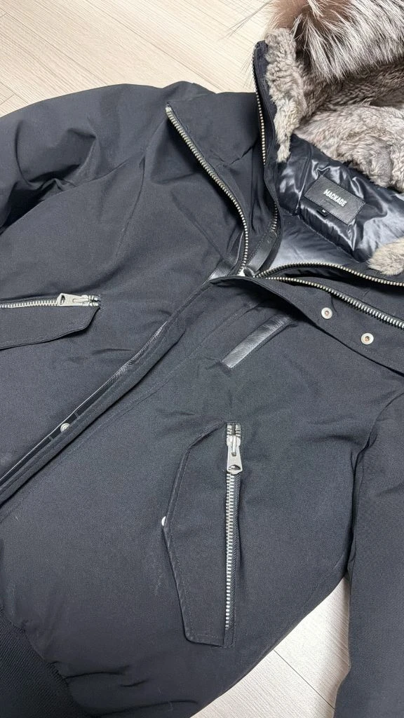 맥케이지 딕슨 패딩 실버퍼 40 size 이미지