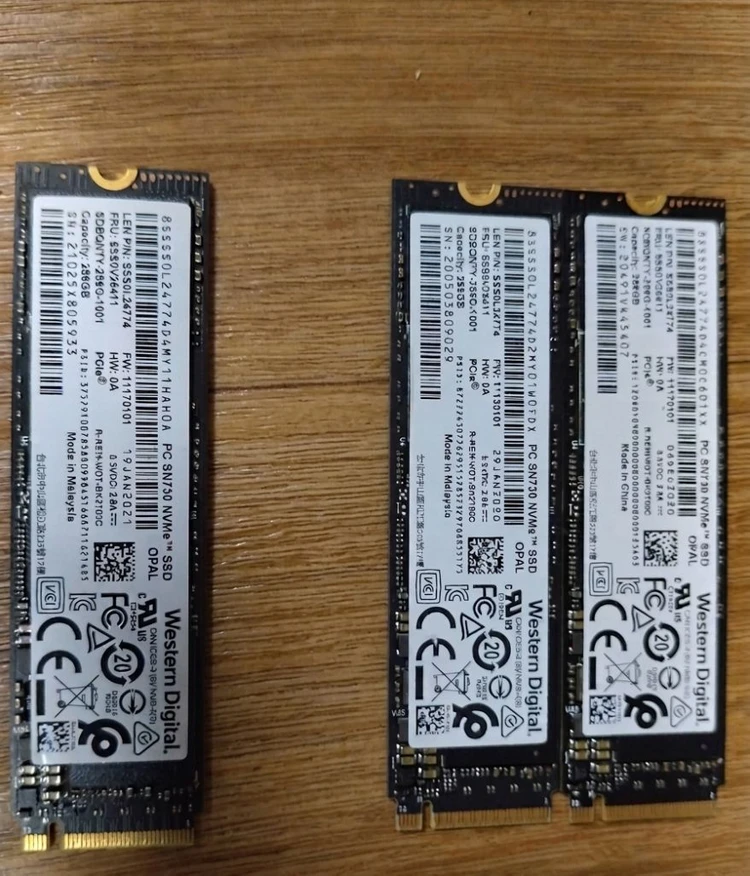 WD SN730 NVMe SSD 256GB (M.2 2280) 이미지