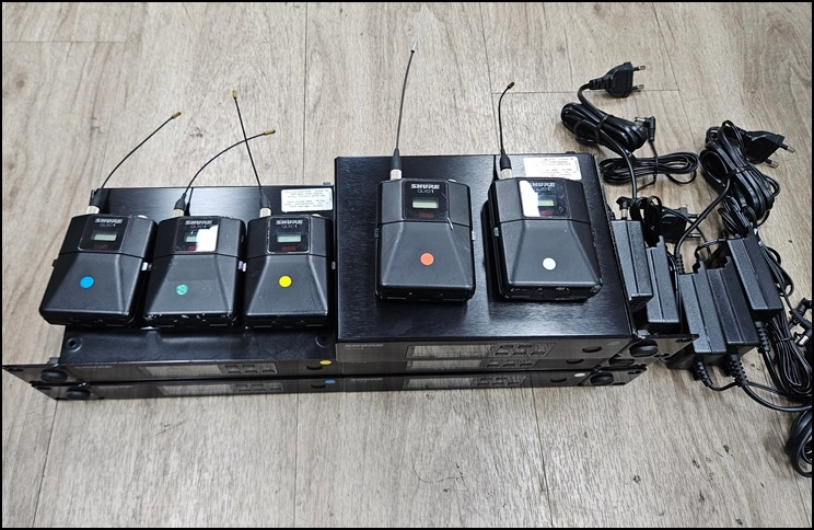 [중고] 슈어(SHURE) QLXD4 / QLXD1 밸트팩 무선마이크 시스템 (총 5채널 / G50: 470~534 이미지