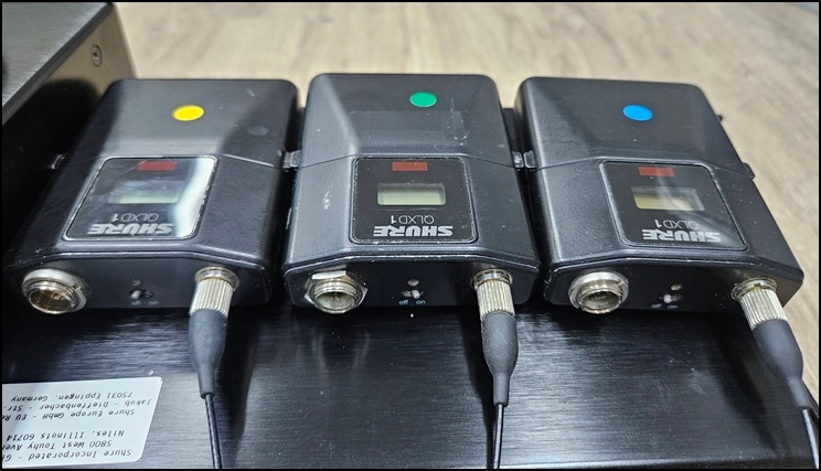 [중고] 슈어(SHURE) QLXD4 / QLXD1 밸트팩 무선마이크 시스템 (총 5채널 / G50: 470~534 이미지