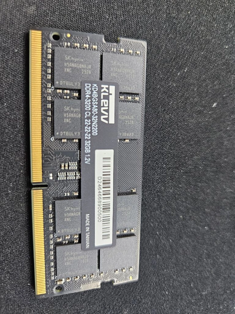 KLEVV DDR4-3200 CL 22-22-22 32GB RAM 이미지