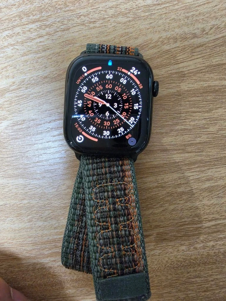 애플워치10 46mm 제트블랙 gps 각종밴드 일괄 배터리 92% 이미지