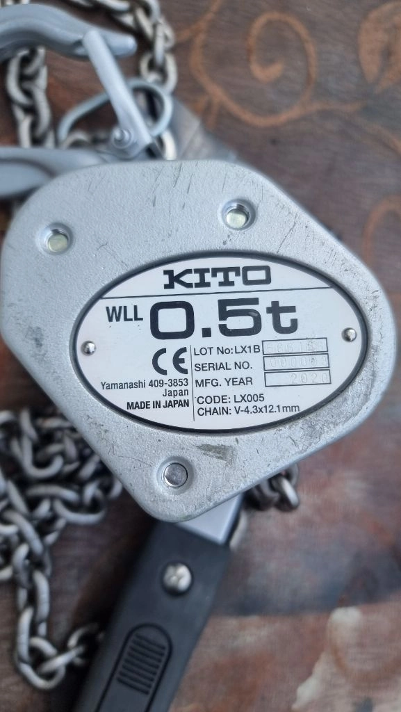 KITO 0.5t 레버블록 이미지