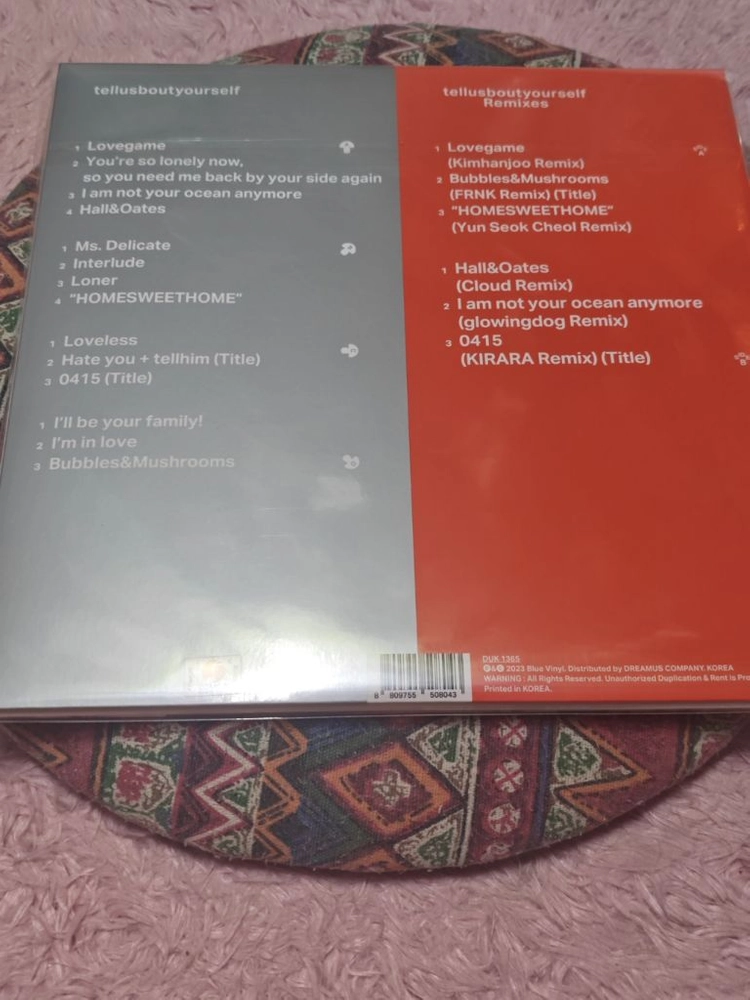 (미개봉) 백예린 2집 TELLUSABOUTYOURSELF LP 이미지
