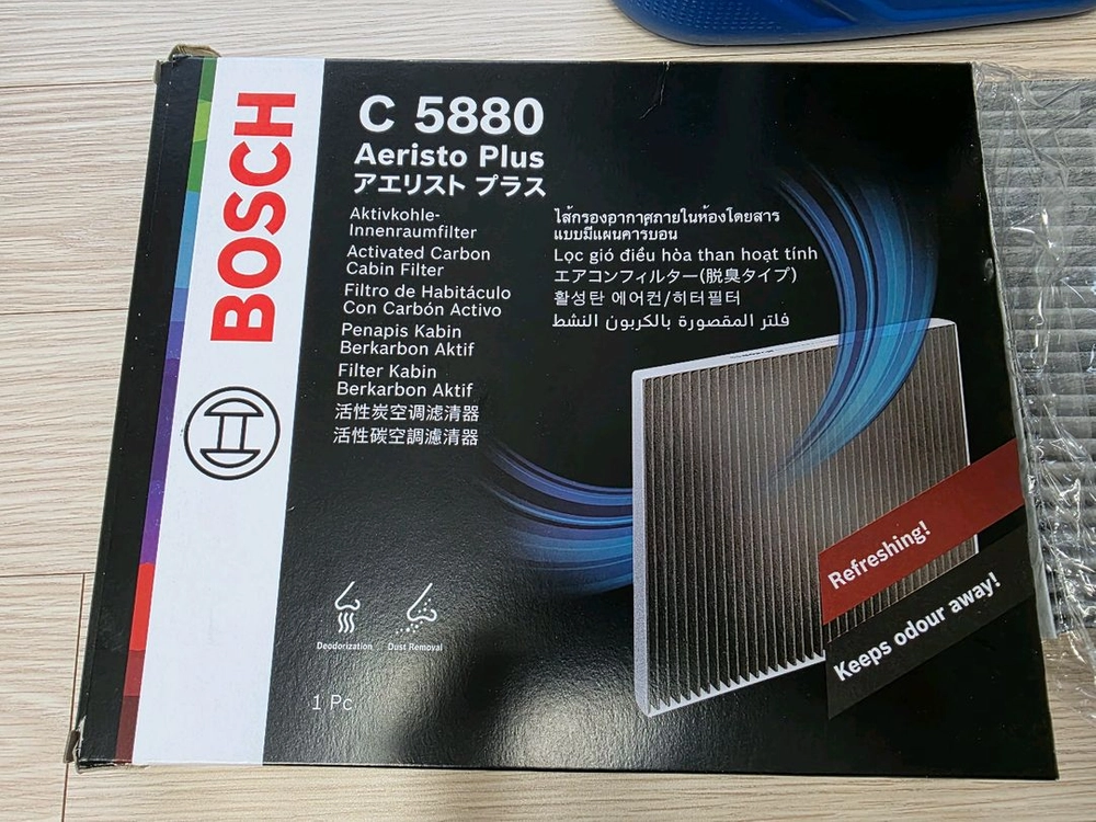 보쉬 활성탄 에어컨필터 C5880/i30,아반떼,아이오닉,니로/엔진오일/일괄 이미지